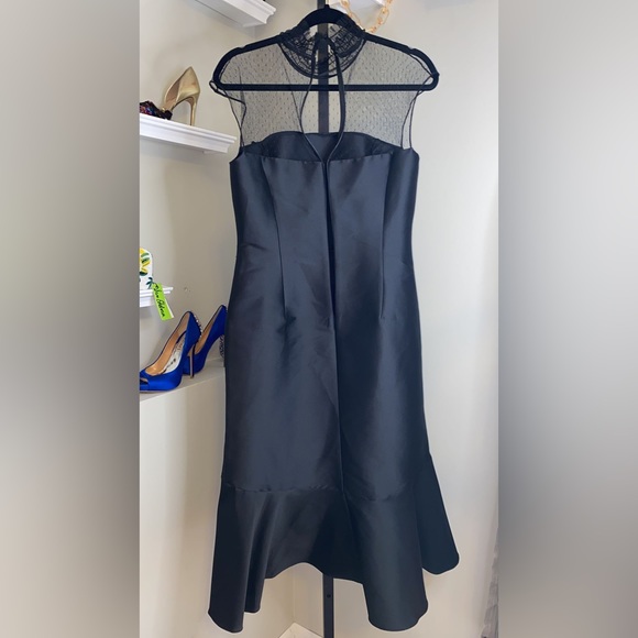 Sachin & Babi Noir Adelia Illusion Midi Dress - Picture 10 of 15